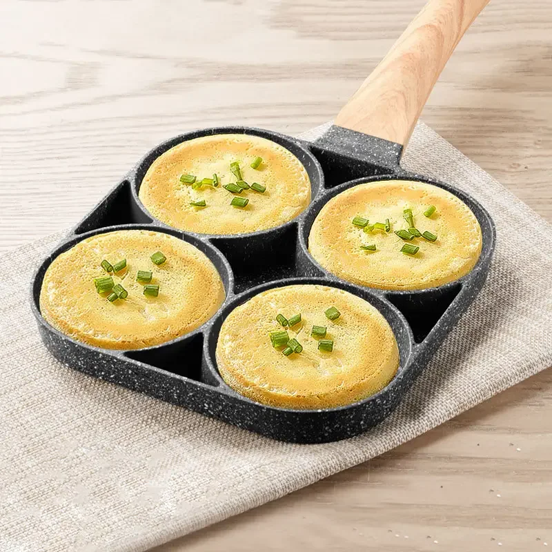 mall frying pan nonstick pan, household multi-hole frying pan, breakfast pan