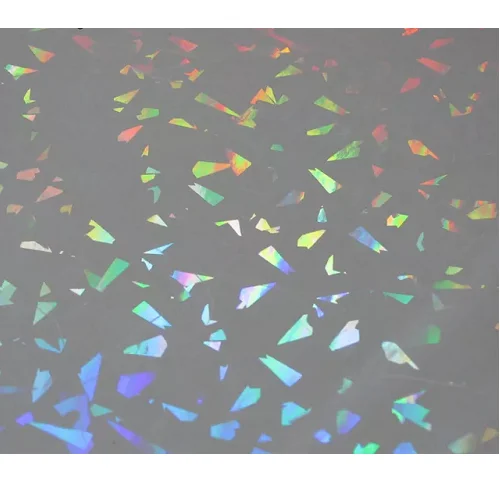 
Голографическая пленка для холодного ламинирования с узором Cullet, голографическая пленка для холодного ламинирования из треснутого стекла. 