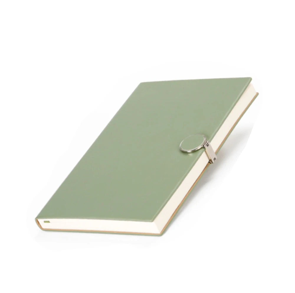 School Supplier Customized Pigskin Business Notebook Custom Logo Spot A5 Notepad Round Buckle Diary Notebook Small Notebook