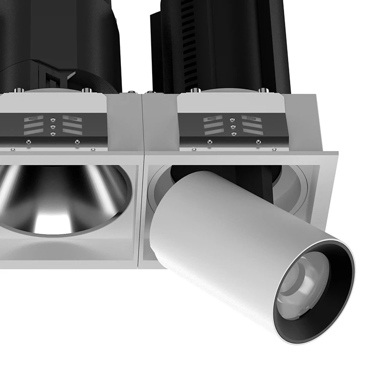 5W 7W 10W 12W 15W 20W Aluminum Trimless Spot Light Interior Square Shape Recessed Led Spotlight