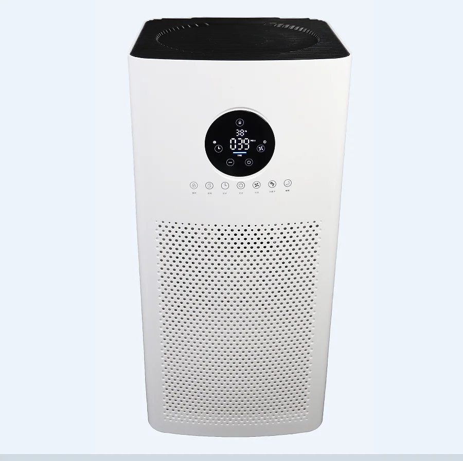 CADR 500 Household Purifiers H13 HEPA Filter Ionic Air Purifier with UVC Lights Smoke Dust