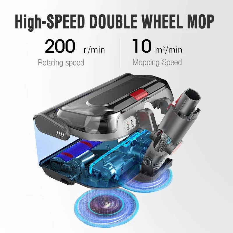 Wet Dry Electric Replacement Parts Vacuum Attachment Mop Head for Dysons Cordless V7 V8 V10 V11Vacuum Cleaner Mop