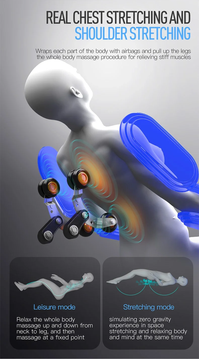 2021 New Design Zero Gravity Full Body Electric Hand Massage Chair