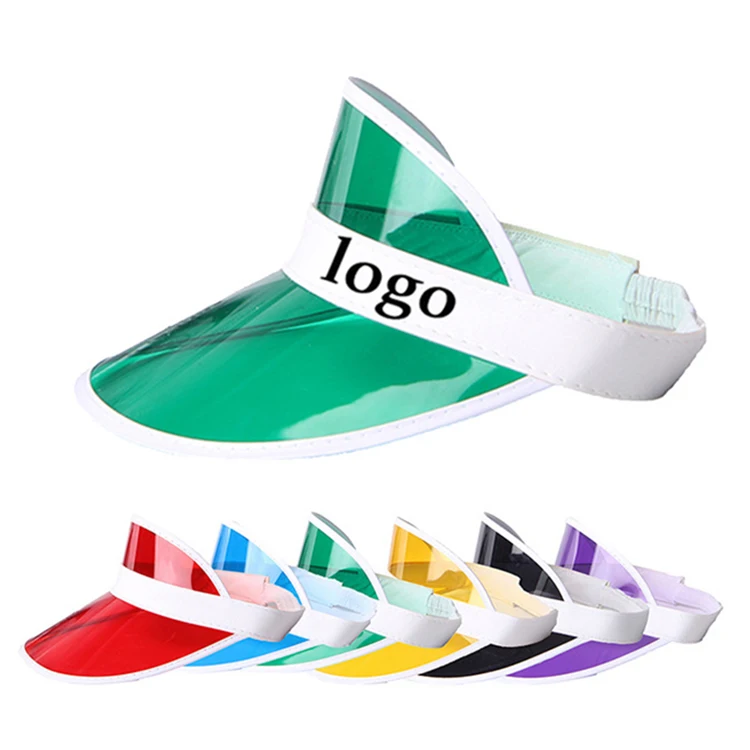 Upgrade Your Summer Style with a Stylish Plastic PVC Sun Visor Cap Hat for Adults for Beach Sports Fishing Cycling Sunshade