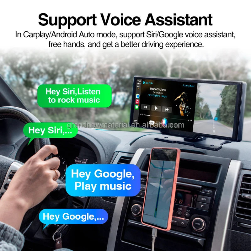 GRANDnavi Беспроводная CarPlay Android Автомобильная камера с поддержкой HD задней