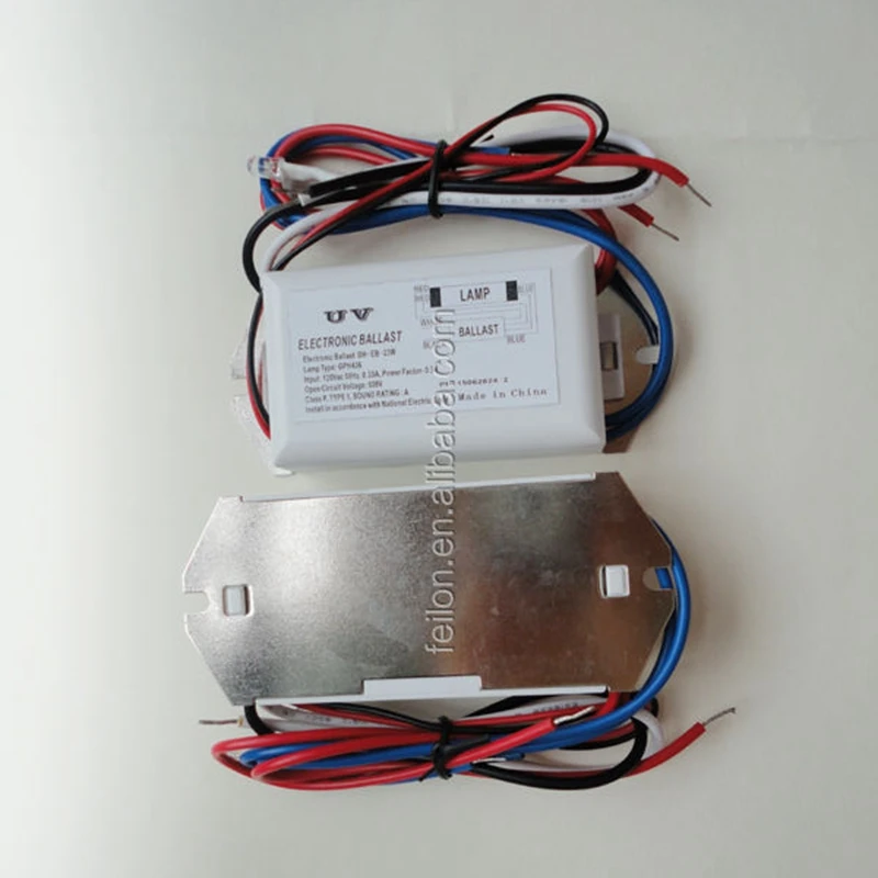 Accept customization 12V/24V uv ballast can with 4 pin connector and led indicator light