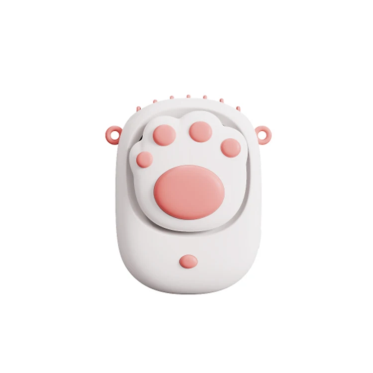 2021 Korean Japan Hot Selling fans  Air Cooling Cat Paw Cute Handy Fan Hands Free Lazy Fan