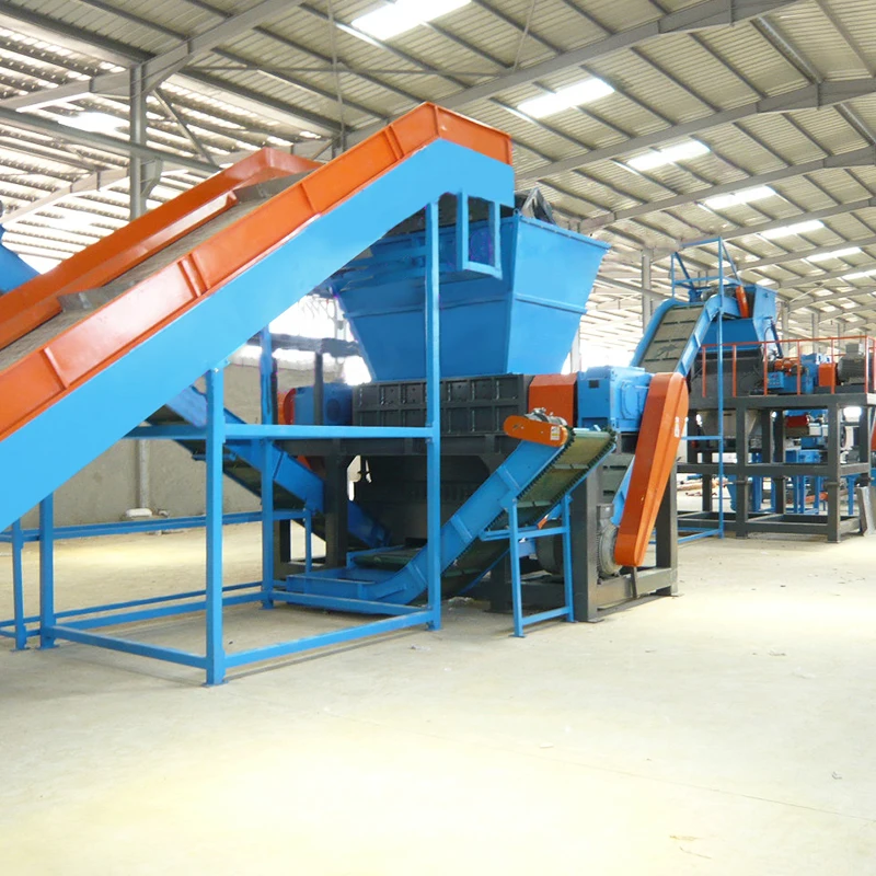 2021 Hot Sale Scrap Metal Waste Plastic ShredderSmall Industrial copper aluminum cans shredder / double shaft tire home grass