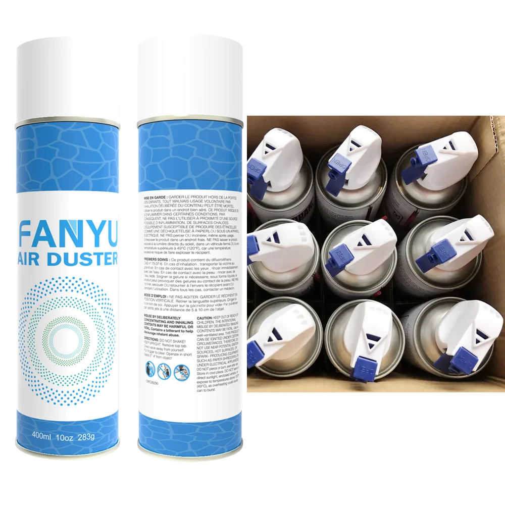 Customization 400ML Dust-Off Compressed Gas Duster Blow Off Air Duster Air Duster Spray