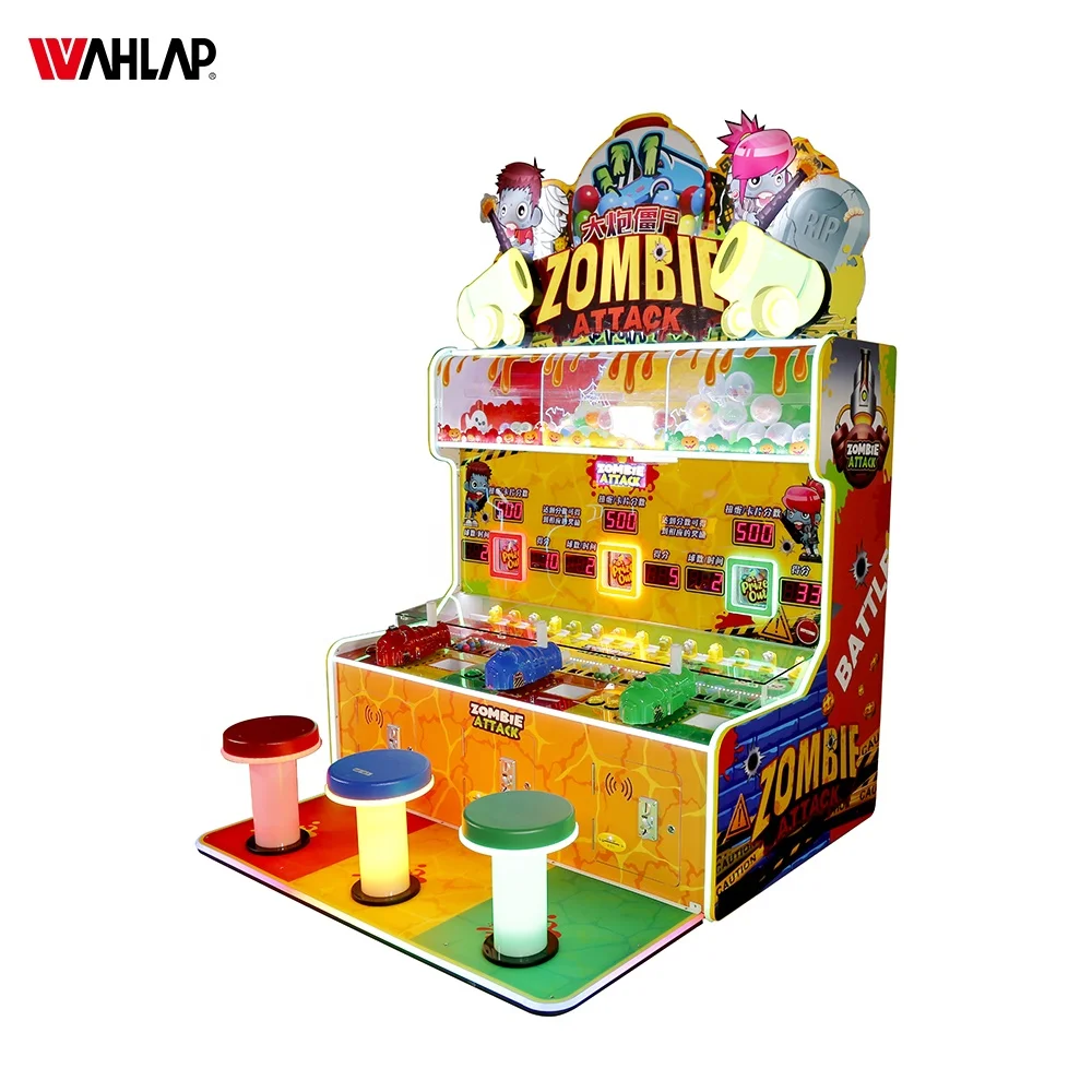 kids coin operated game machine 3 player pinball shooting arcade game