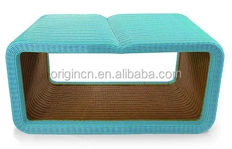 Light color rectangular design rattan home bar table patio furniture balcony used luxury table dining modern