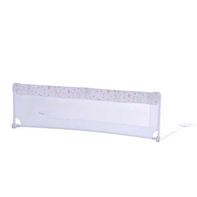 Easy Foldable Child Safety Baby Bed Rail Barrier Fence Bed Side Barrier Guard For Kids Red Baby Bed Fence