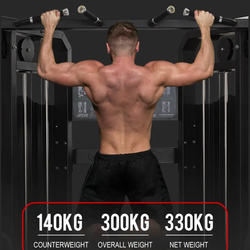 Multi Functional Trainer Commercial Strength Training Station Gym Equipment Smith Machine Cable Crossover Machine