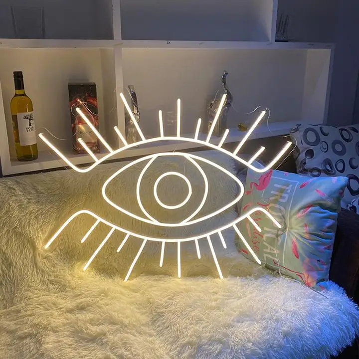 Wholesale Oem custom Made rgb lamp flexible rope evil eye led neon light for occassion