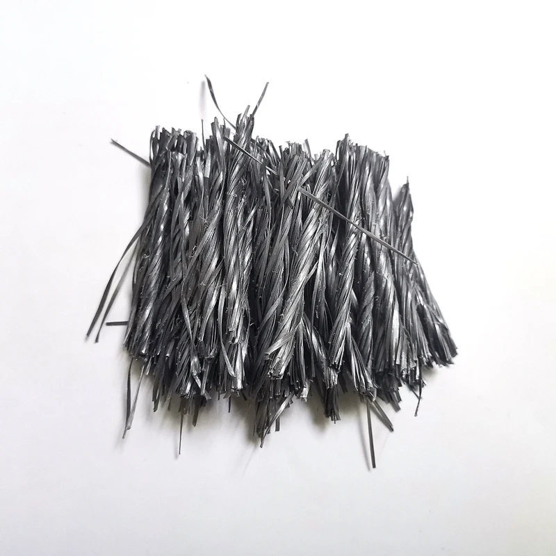 Bundle Polypropylene twisted fiber for structural concrete reinforcement Synthetic macro fibers