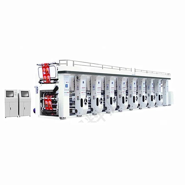  2019 Ruian HuaRui Multi Color Computer Control Rotogravure Printing Machine Manufacture From