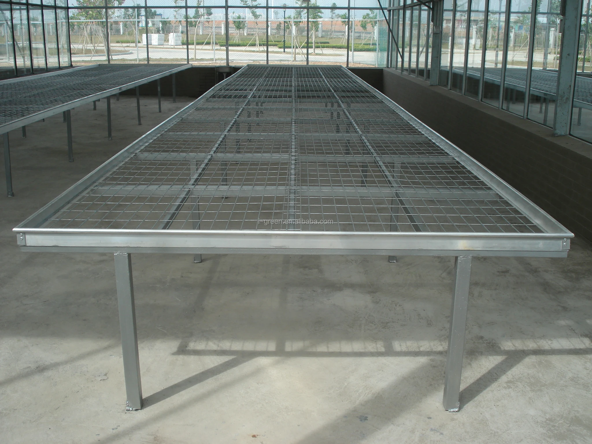 flow rolling bench growing table for greenhouse greenhouse aluminum alloy rolling bench