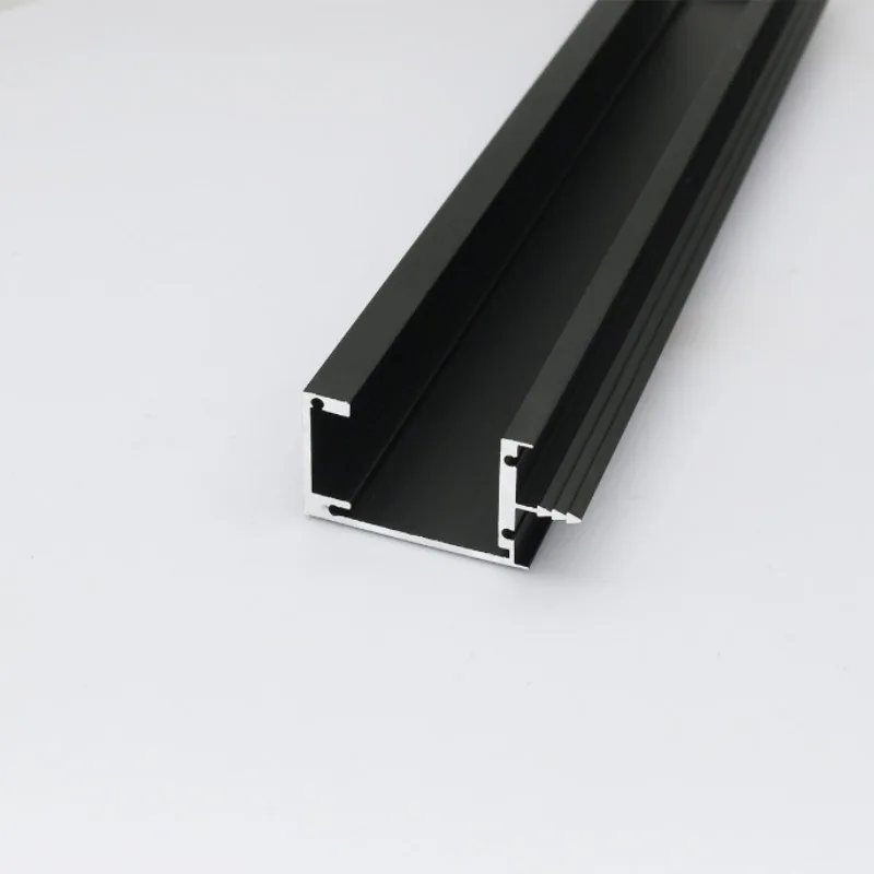 G-type edge sealing card board handle aluminum alloy wardrobe hidden handle with plug concealed door hardware handle