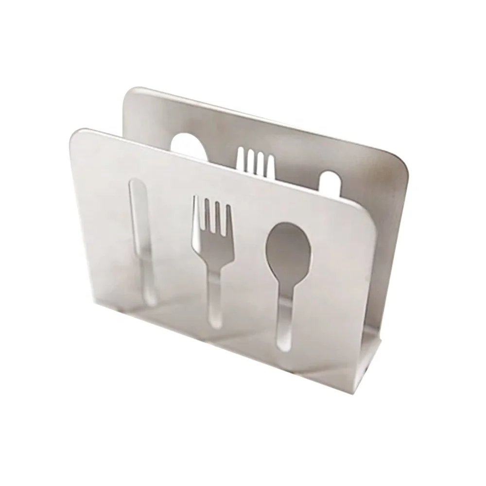 
Stainless Steel Elegant Napkin Holder Upright Paper Napkin Storage Dispenser for Dining Table and Kitchen Countertops 