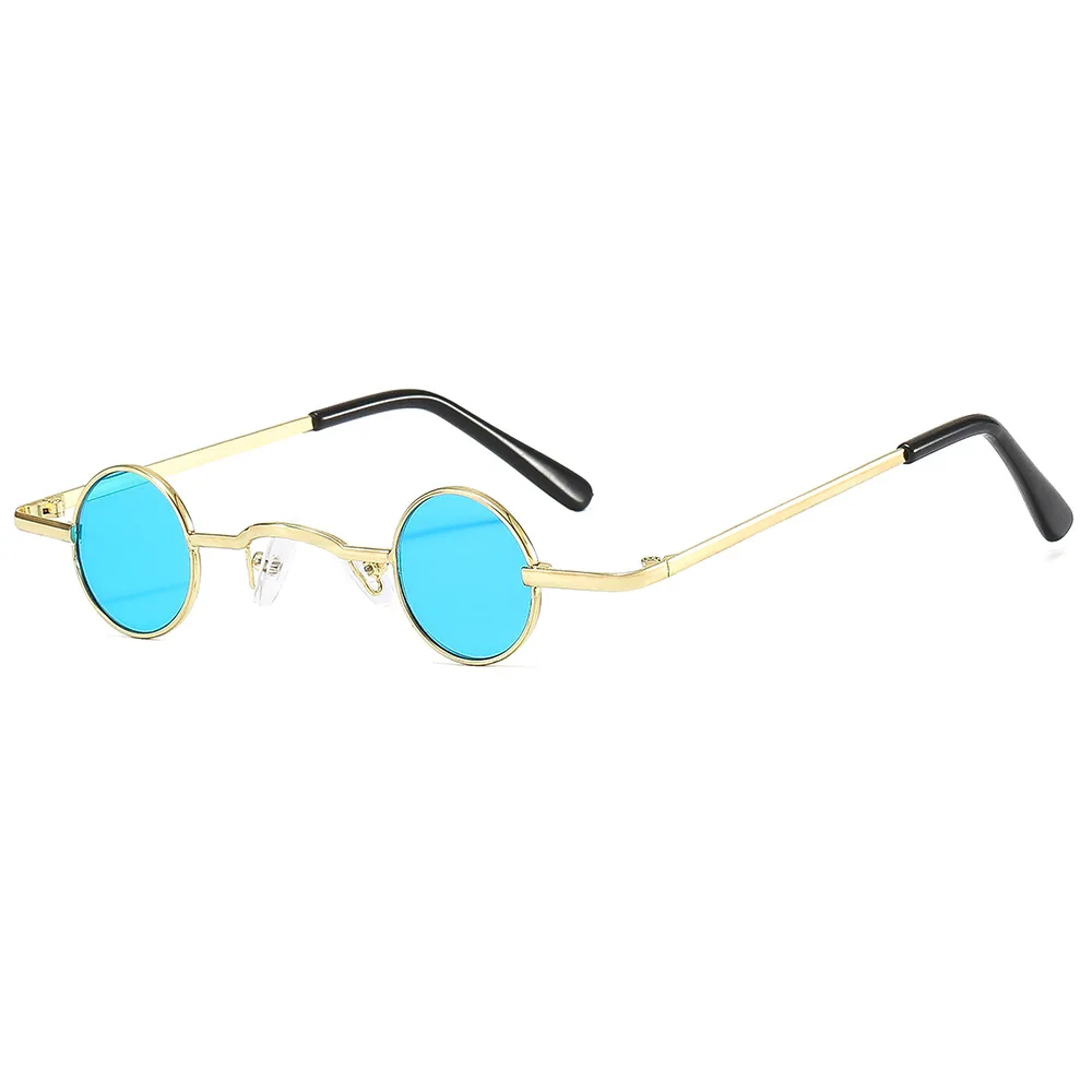 Dropshipping Hip hop sunglasses Small frame round retro sunglasses Couple mini small round frame prince mirror glasses S114