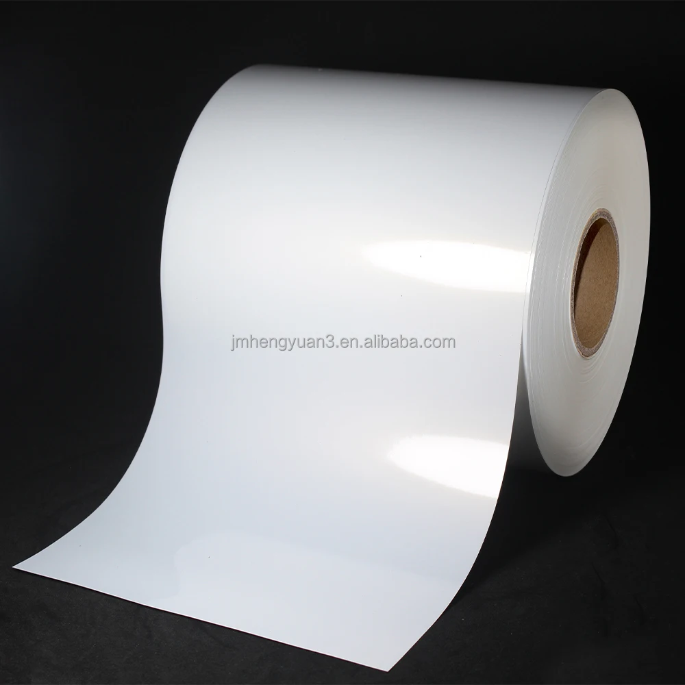 pp white jumbo rolls sticker paper Self Adhesive Paper PP Polyethylene Sticker BOPP Label Paper Jumbo Roll bopp jumbo roll
