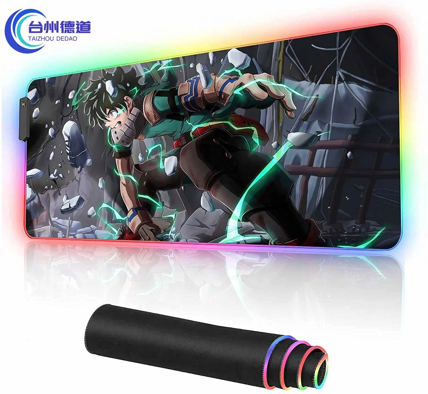 Оптовая продажа по заводской цене коврик для мыши Msi с аниме драконом Rgb