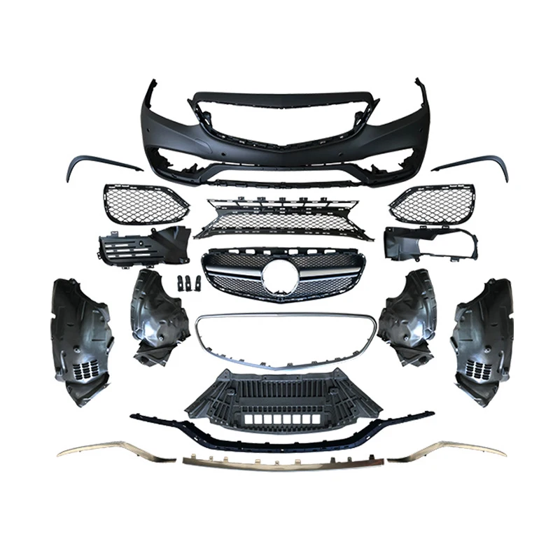 Front Rear Bumper Grille Spoiler Lip Headlight Tail Light Body Kit For Mercedes-Benz E-Class W212 Late To E63 AMG 2010-2015