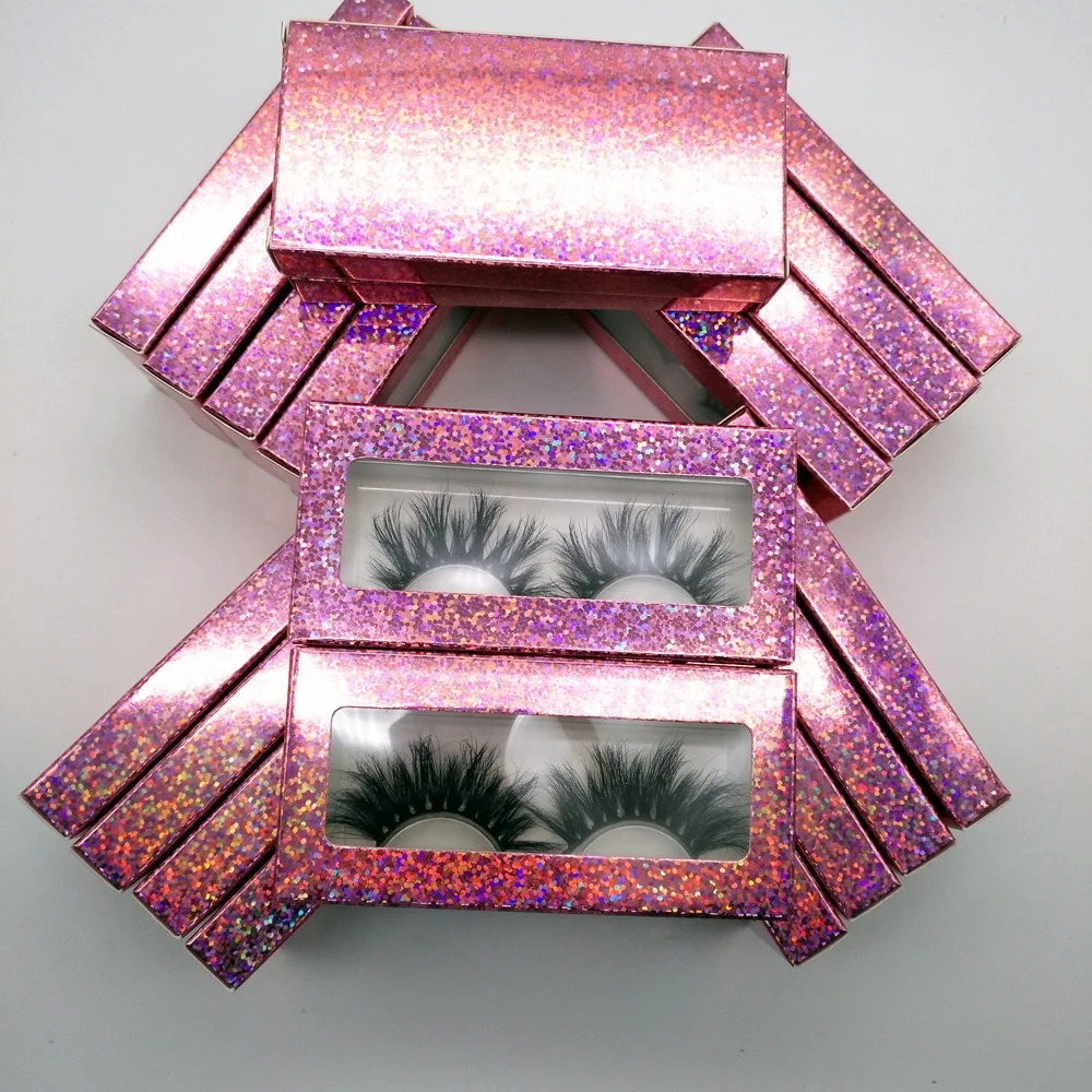 wholesale factory private label  with free package Custom Logo Human Hair Eyelashes Natural 3D 20mm 25 mm Mink Eyelashes