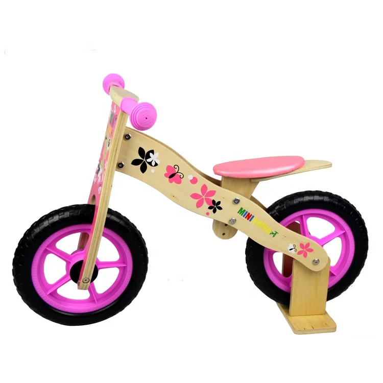 Китайский изготовиттель нестандартных Высокое качество Дети деревянный игрушечный велосипед баланса Детские деревянный велосипед для детей От 2 до 7 лет