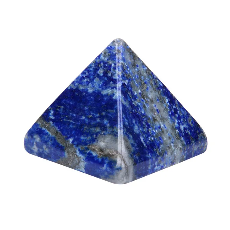 Manufacturers Wholesale Semi-precious Stone 25MM Tiger Eye Energy Pyramid Gemstone Crafts Decoration