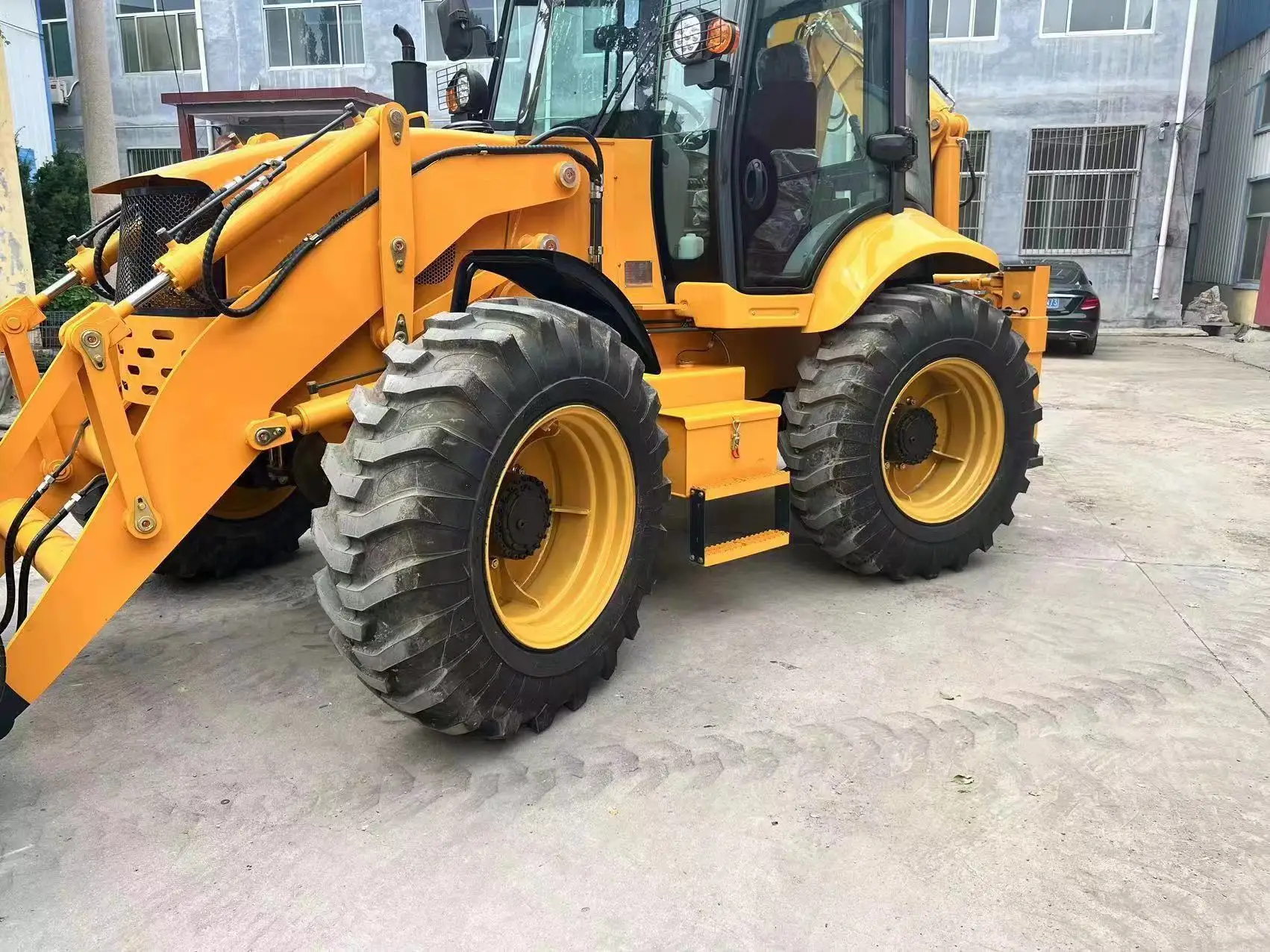 Подержанный JCB 3cx строительный станок 3CX 4CX CAT 416E 420F 430F трактор экскаватор-погрузчик для