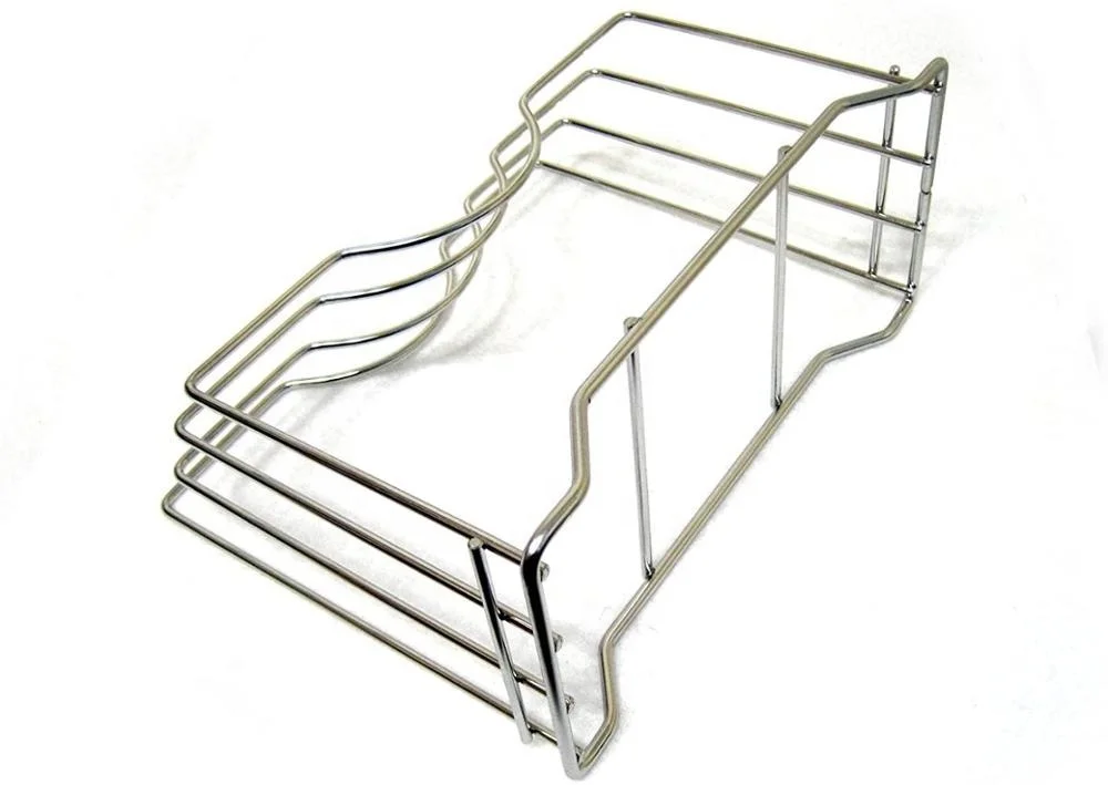 Stainless Steel Wire Chopping Board Holder Cutting Board Rack Kitchen Organizer