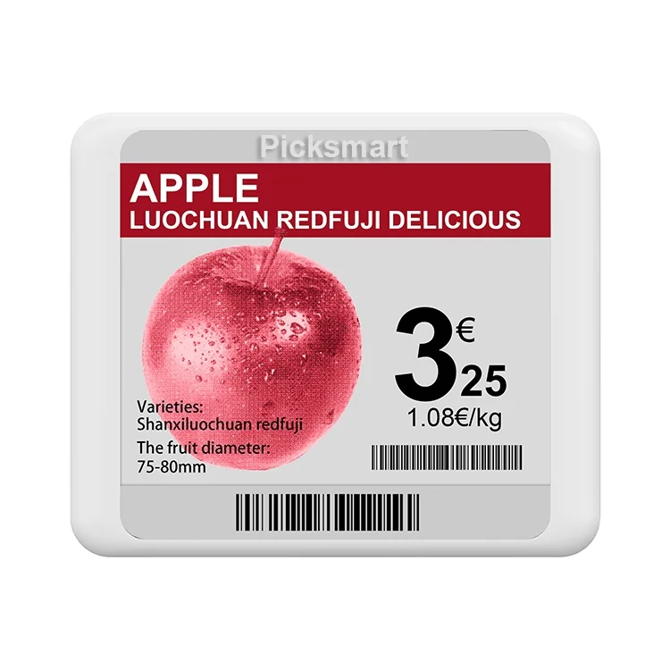 Picksmart 4.2 inch BLE ESL Digitail Price Tag Electronic E ink Price Tag Electronic Shelf Label