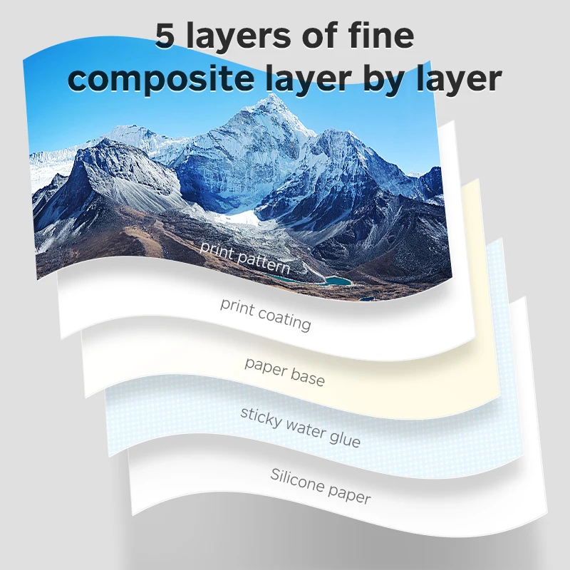 Wholesale High Gloss Sticker Photo Paper Waterproof 150gsm A4 Self Adhesive Glossy Photo Paper for Inkjet Printer