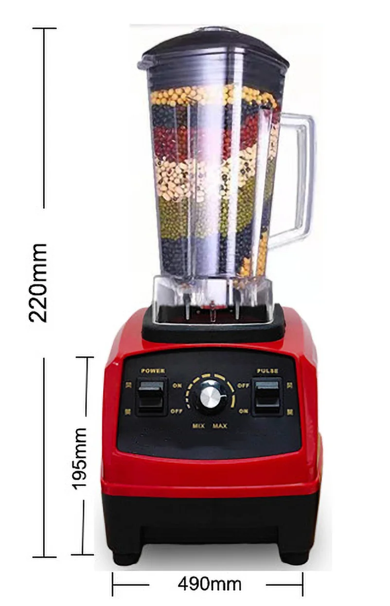 1200W/1500W/1800W Heavy Duty Blender and Juicers Multifunctional Machine Mixer Electric High Speed Smoothie Blenders