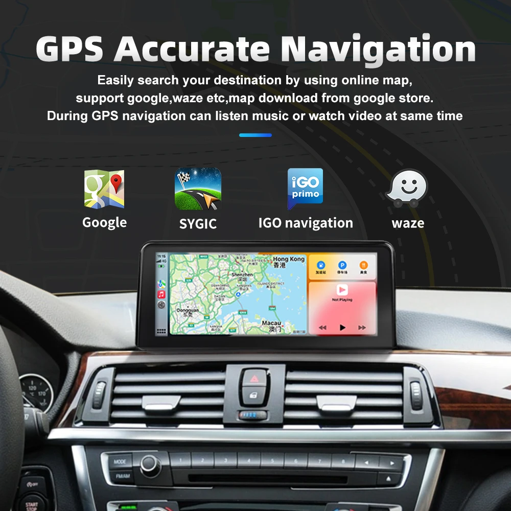 10.25 Inch Carplay Screen Multimedia Linux BT Android Auto GPS Car Radio For BMW F30 F31 F32 F34 2012-2016