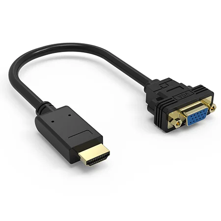 HDTV To VGA Splitter Adaptador Male to Female Audio Adapter Hdmi To Vga Convert Cable For TV