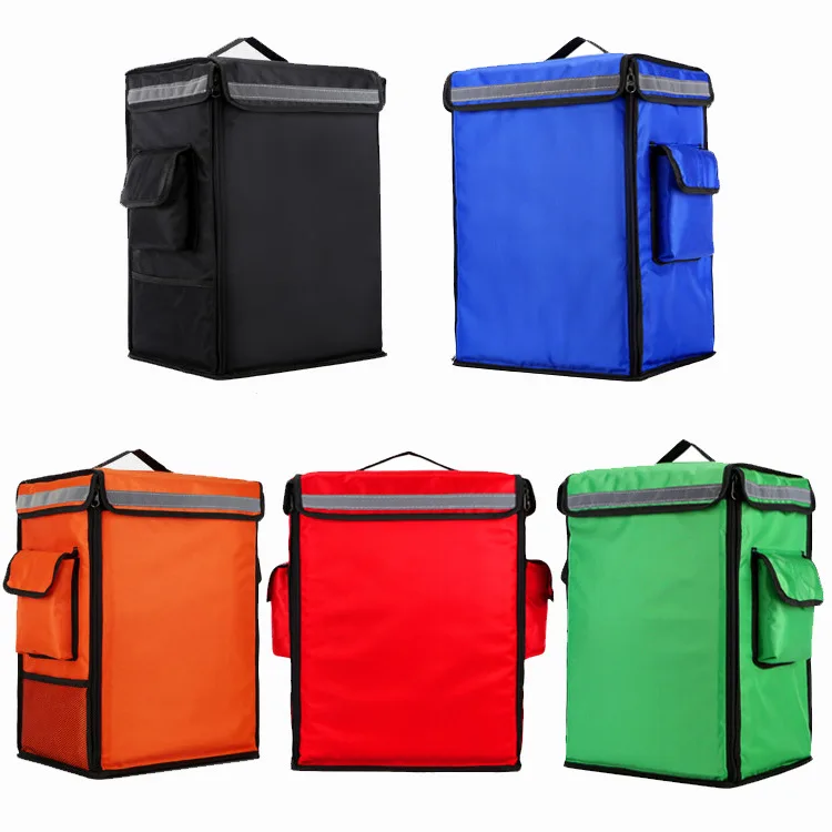 42 литра Пикник утолщенной большой Торт Пицца изоляционный пакет тепловой сумка для доставки в байкерском стиле из водонепроницаемого материала доставки мешок