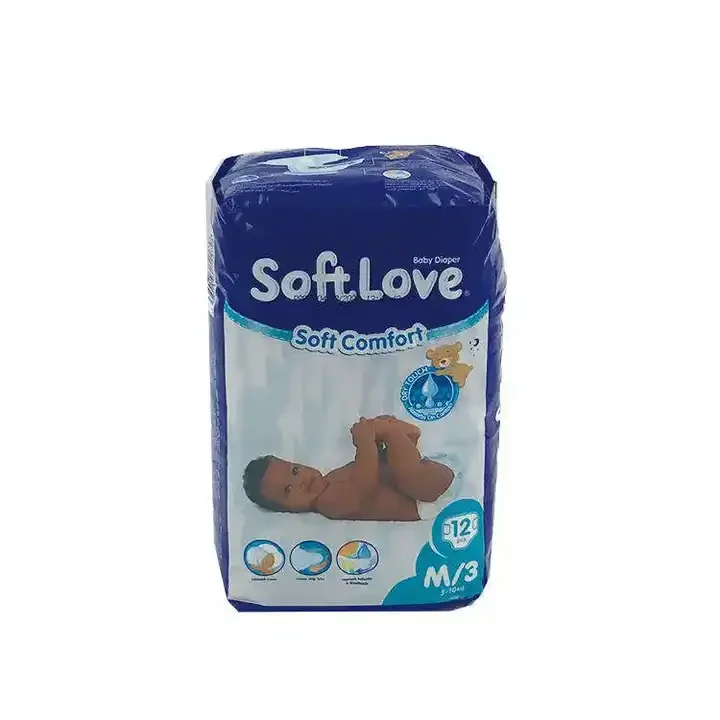 Softlove Wholesale Diapers Baby Diapers Elastic Waistband Disposable Pampering Baby Diapers