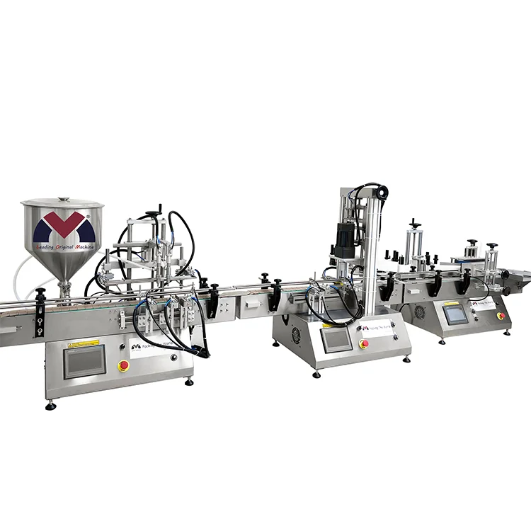 Table Top Filling Capping Labeling Machine Production Line