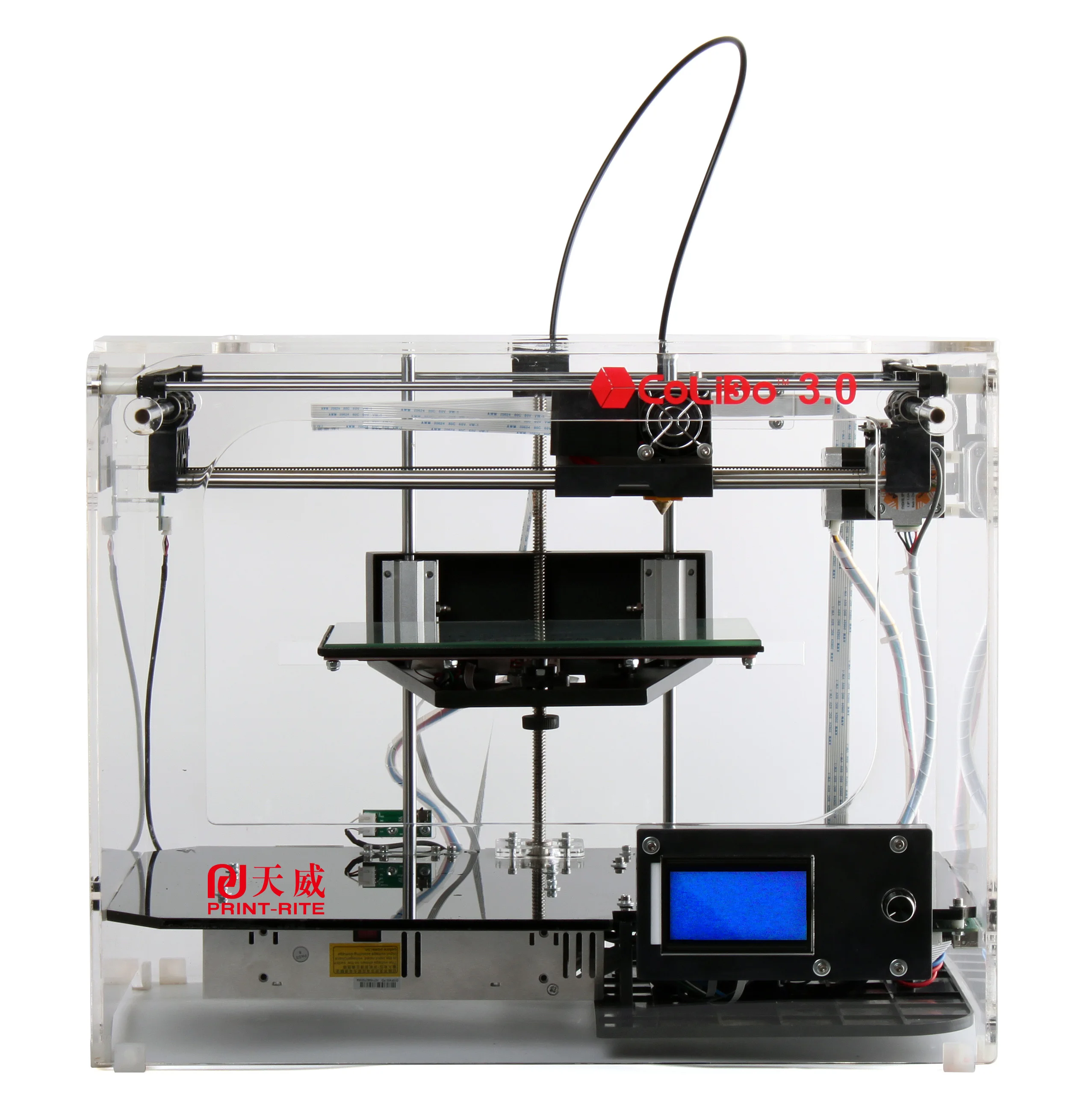 3D-принтер для печати и CoLiDo 3 0 FDM с полупрозрачной автоматизацией играет роль выключения питания вызова