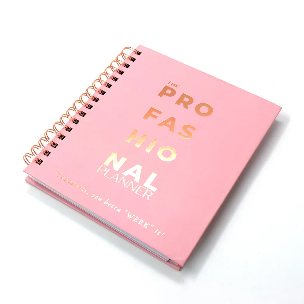 Wholesale daily planner binder customized logo gift spiral notebook factory  luxury a5 hardcover notebooks for students school