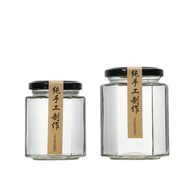 Hot Selling 500 ml Airtight Container Glass Food Honey Cookie Storage Jar Glas Jar with Lids  Glass Jar