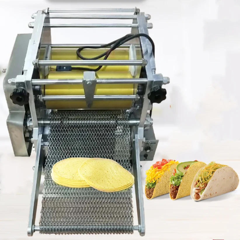 Полностью автоматическая промышленная Мексиканская Кукуруза tortilla taco пресс машина для изготовления хлеба цена ресторана дома столешница