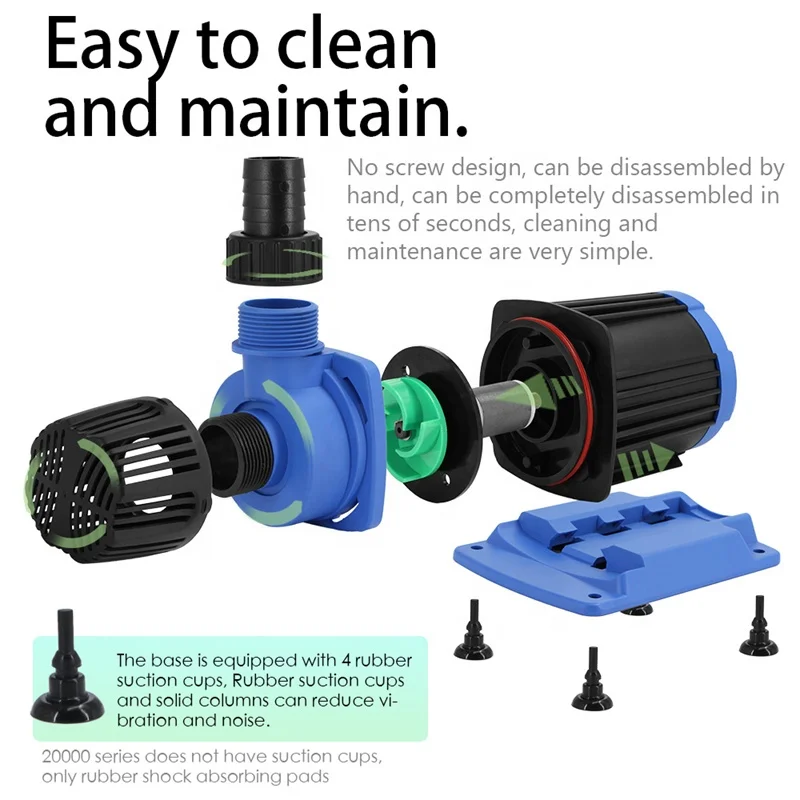 12000lh Adjustable Large Flow DC Water Pump Aquarium Marine Fish Pond Pump Submersible Fountain Water Pumps