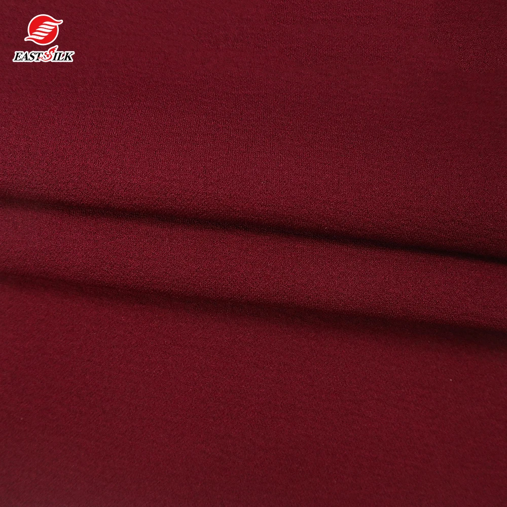 Chinese-fabrics textile elephant skin soft scuba crepe white material  100% polyester varley  fabric for kids clothes