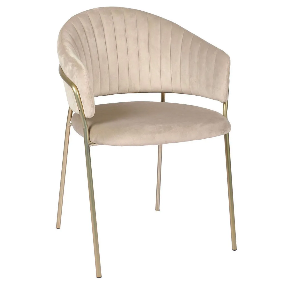 Popular Modern Design Cheap Price Top Quality Upholstered Home Chair Fabric Velvet Seat Dining Room Chair with Metal Frame