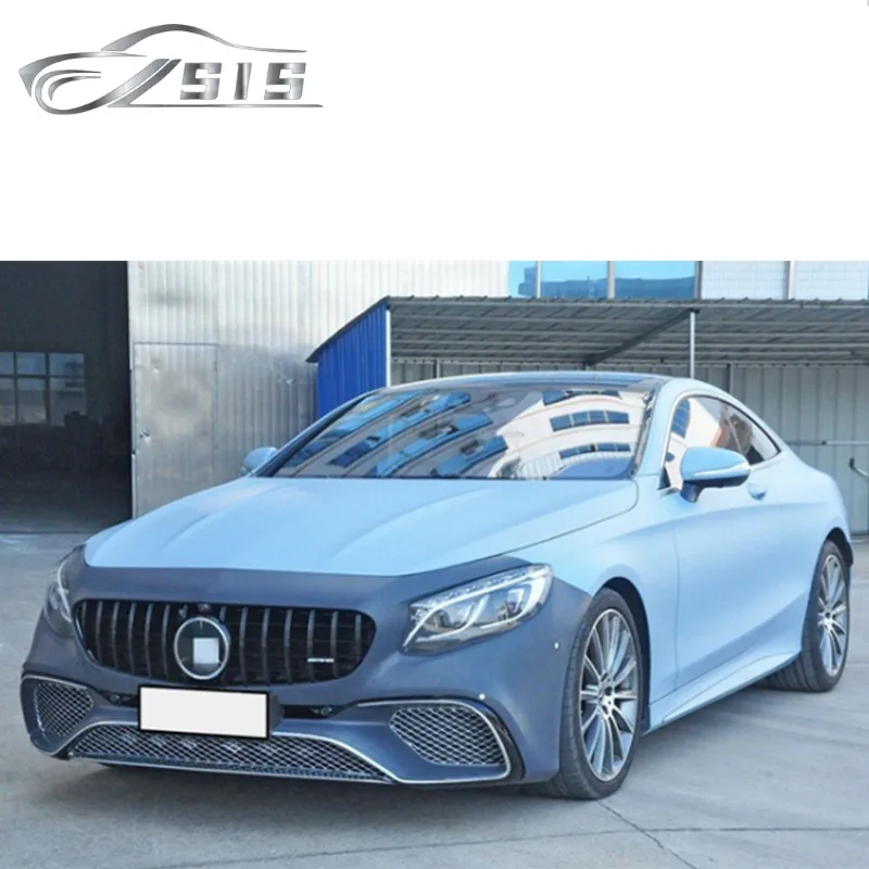 PP материал C217 обвес комплекты подходит для S-class W217 2014-20year S65 стиль автомобильный бампер W222 купе S65 обвес комплекты решетка для C217