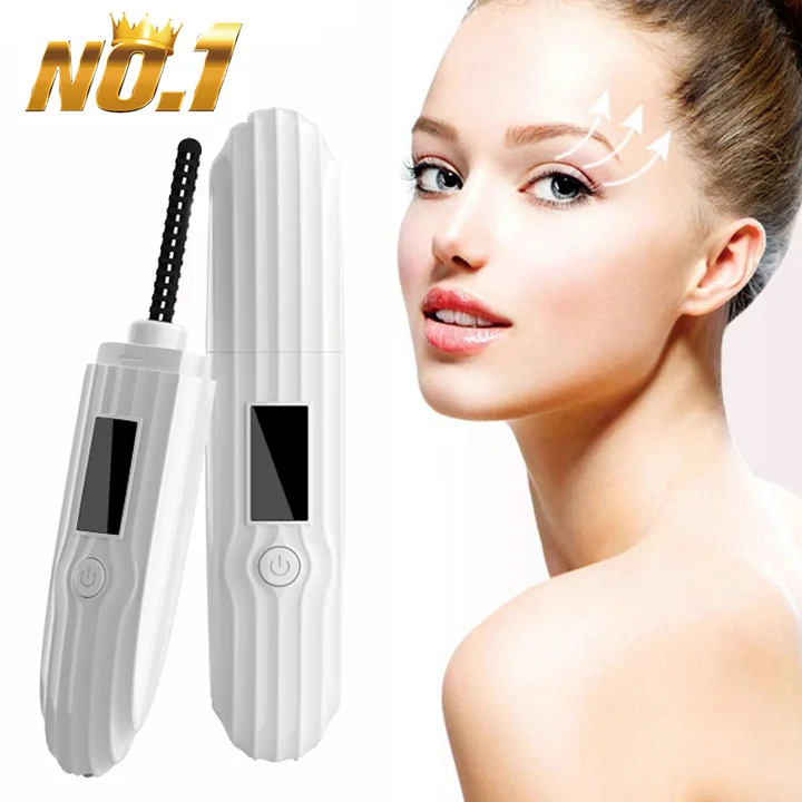 2020 Hot beauty tools usb rechargeable heated electric eyelash curler brochas de maquillaje mini eyelash curlers