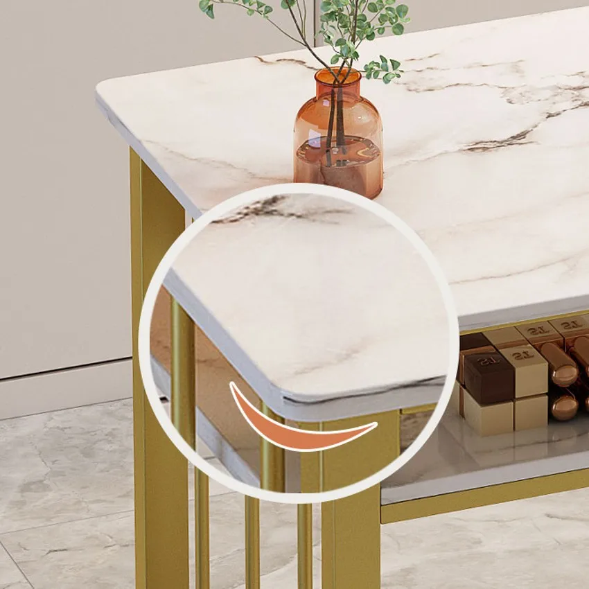 Nail salon  rectangular makeup table Girl nail table Modern light luxury double-layer set